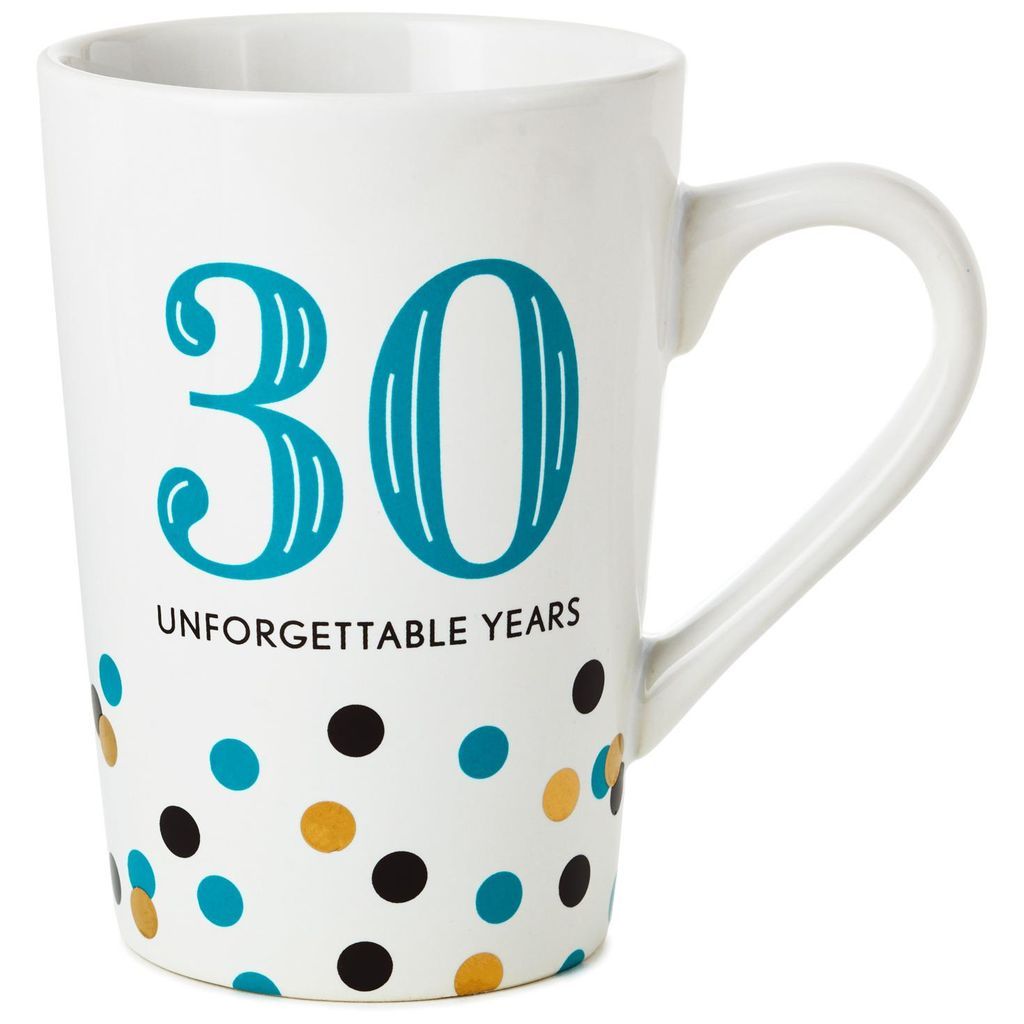 30 Unforgettable Years Ceramic Mug, 15 oz