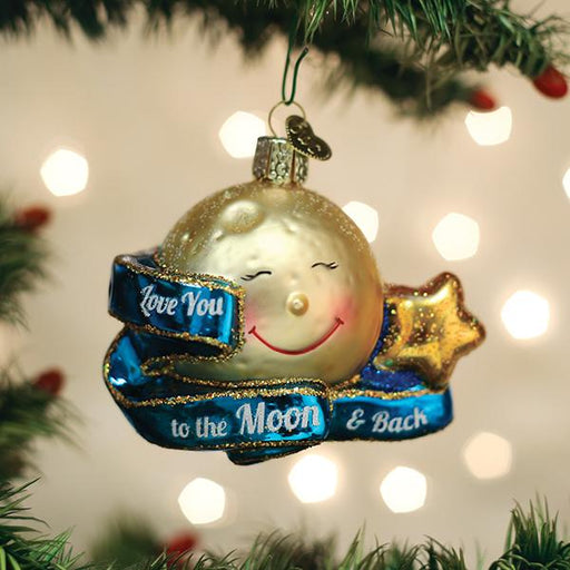 Old World Christmas Love You To The Moon & Back Ornament