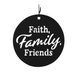 "Faith, Family, Friends" Solar Cylinder Chime