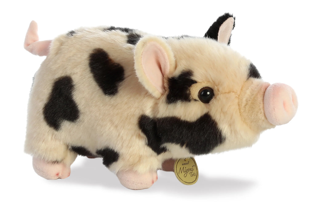 11" Miyoni Tots Spotted Pot-Bellied Piglet Plush