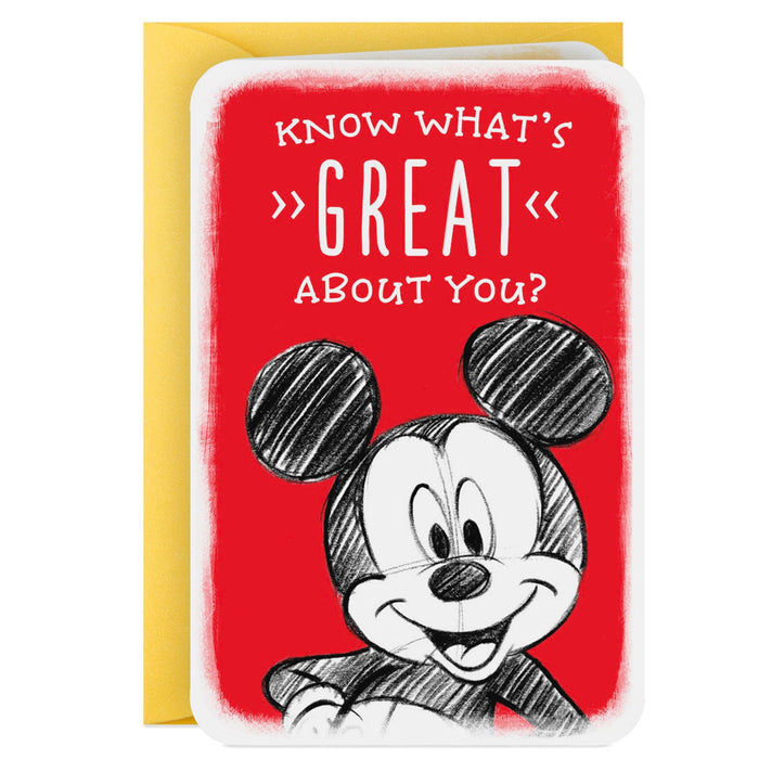 Mini Disney Mickey Mouse You're Great Card