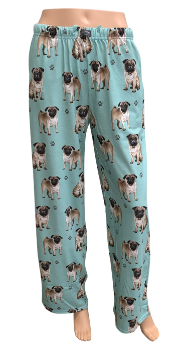 Dog Print Lounge Pants - Pug