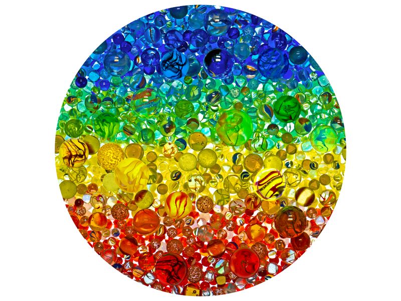 Illuminated Marbles 500 Piece Round Jigsaw Puzzle
