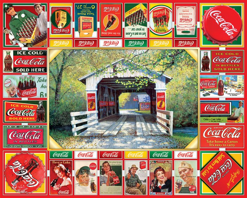 Coca-Cola Gameboard 1000 Piece Jigsaw Puzzle — Trudy's Hallmark