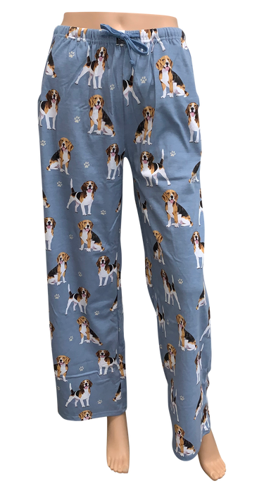 Dog Print Lounge Pants - Beagle