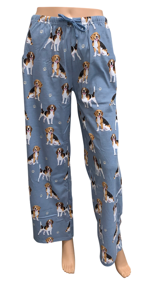 Dog Print Lounge Pants - Beagle