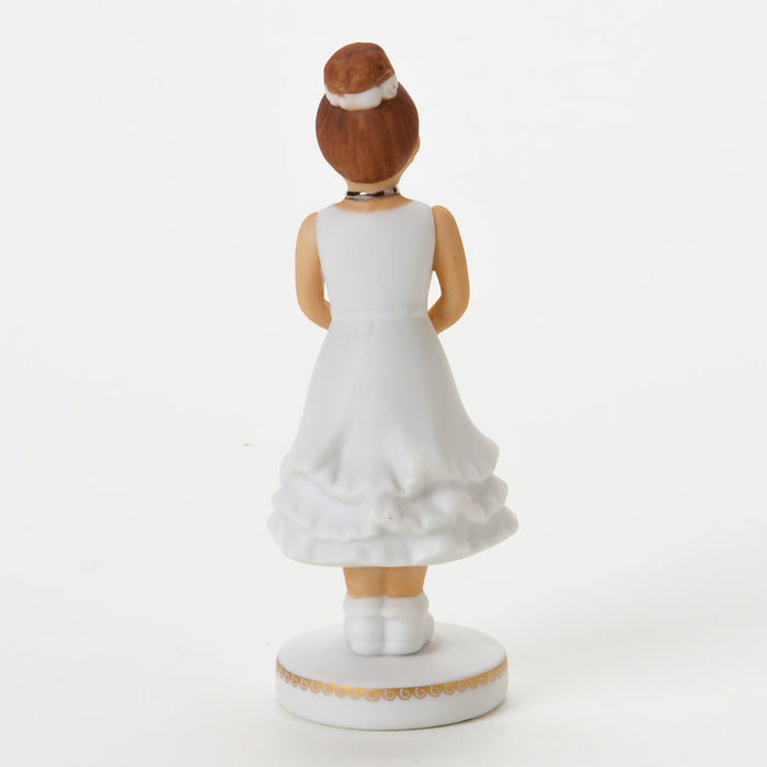 Brunette Growing Up Girl First Communion