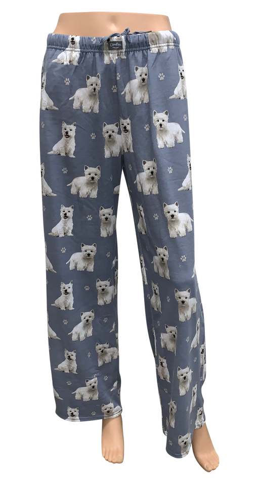 Dog Print Lounge Pants - Westie