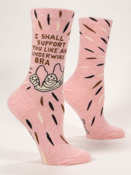 I Shall Support You Crew Socks