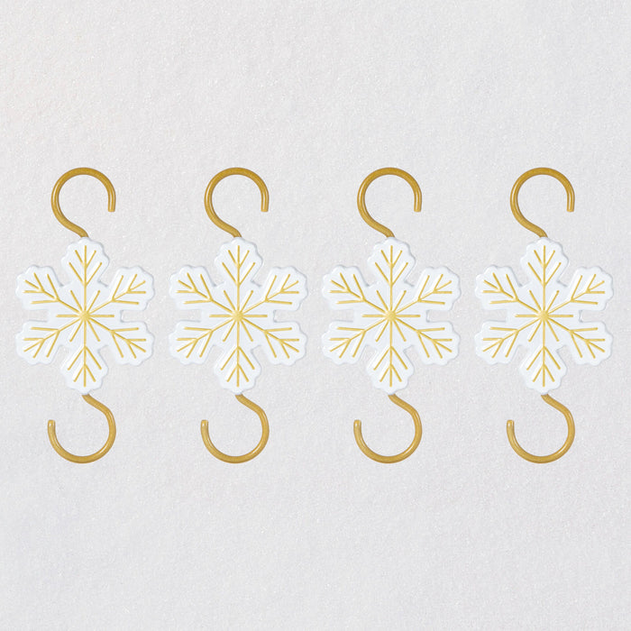 Miniature Snowflake Metal Ornament Hooks
