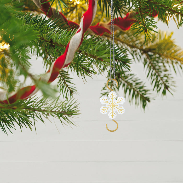 Miniature Snowflake Metal Ornament Hooks