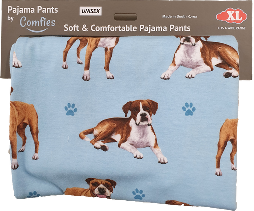 Dog Print Lounge Pants - Boxer