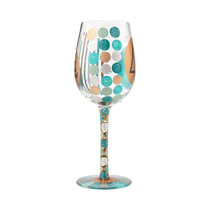 40th Birthday Lolita Wine Glass