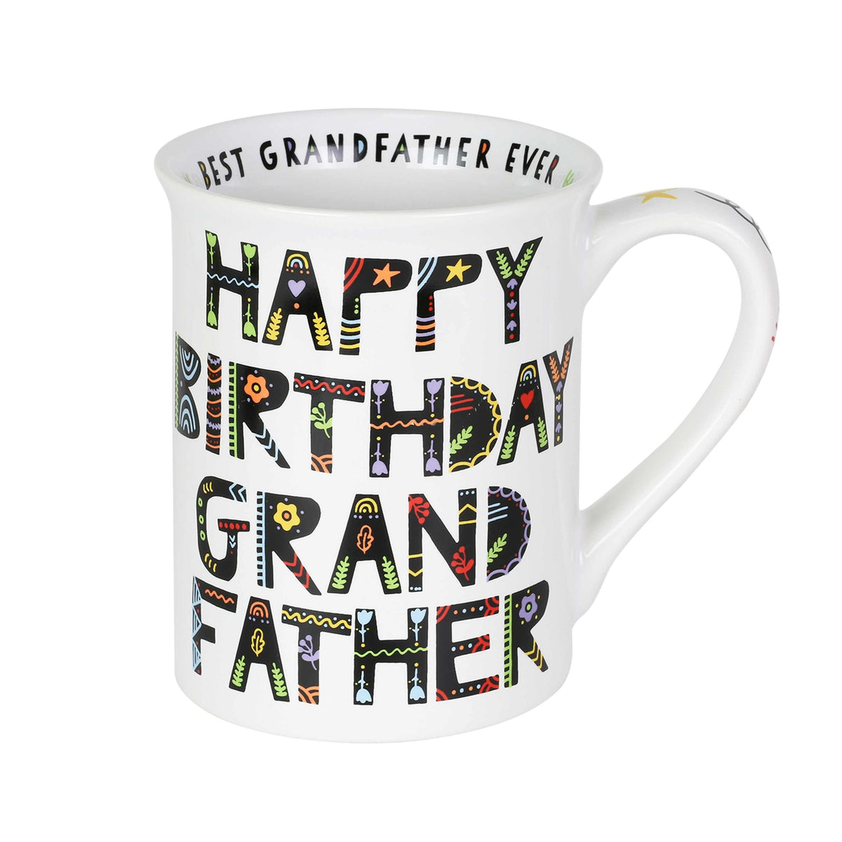 Happiness Is Being A Dad Grandpa And Great Grandpa Ceramic Mug