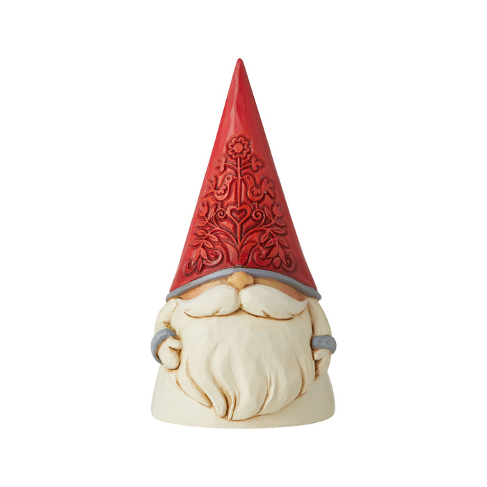 Red Floral Hat Gnome by Jim Shore