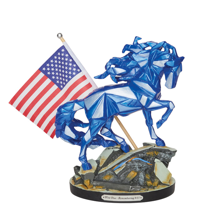 Trail of Painted Ponies Figure - Wild Blue - Remembering 9/11