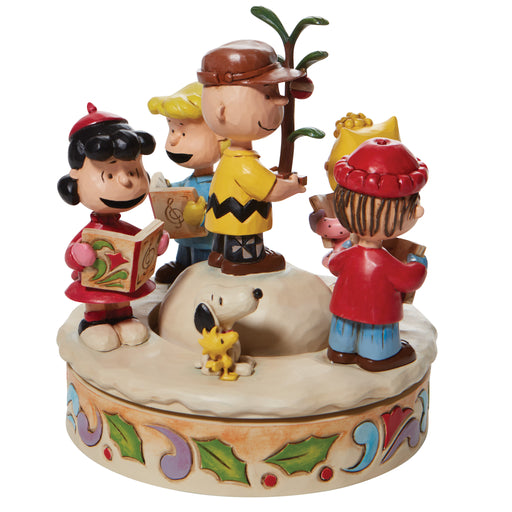 Charlie Brown and Friends Around Christmas Tree by Jim Shore