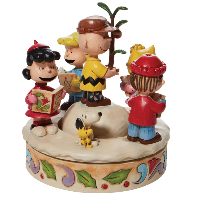 Charlie Brown and Friends Around Christmas Tree by Jim Shore