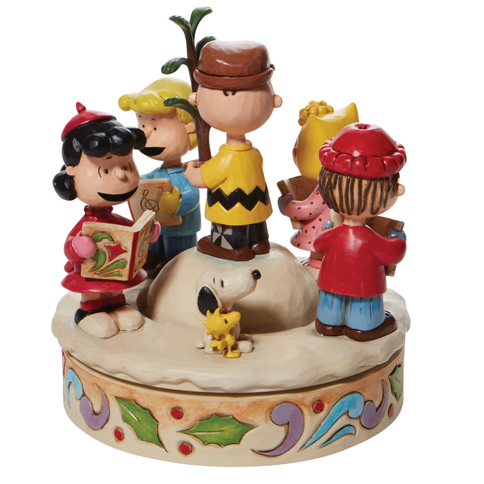 Charlie Brown and Friends Around Christmas Tree by Jim Shore