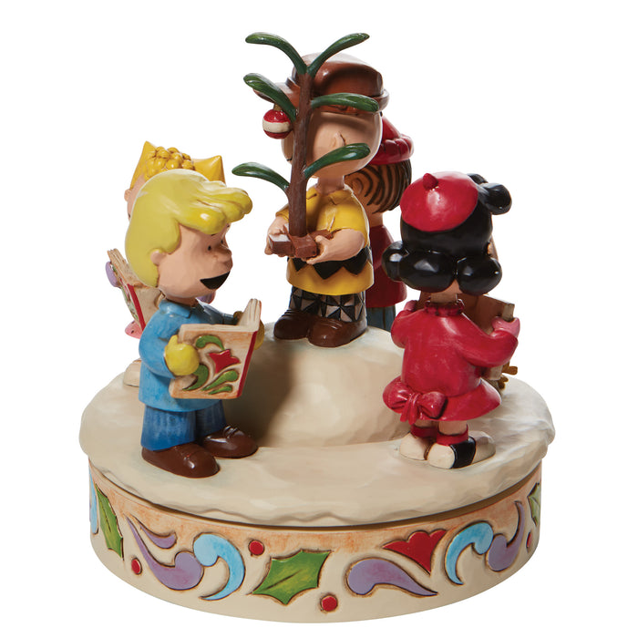 Charlie Brown and Friends Around Christmas Tree by Jim Shore