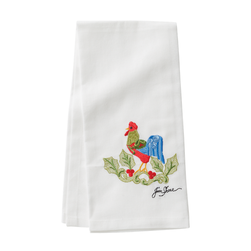 Rooster Tea Towel by Jim Shore