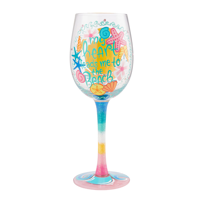 Beach Life Lolita Wine Glass