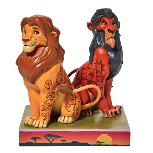 Proud and Petulant The Lion King Simba and Scar by Jim Shore