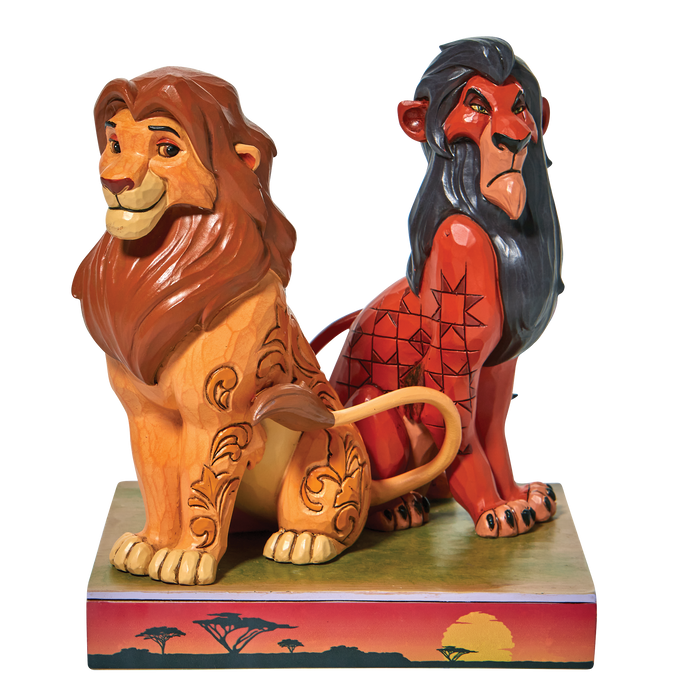 Proud and Petulant The Lion King Simba and Scar by Jim Shore