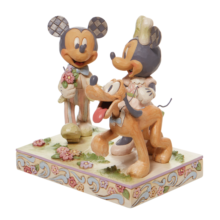 Disney White Woodland Mickey & Minnie by Jim Shore