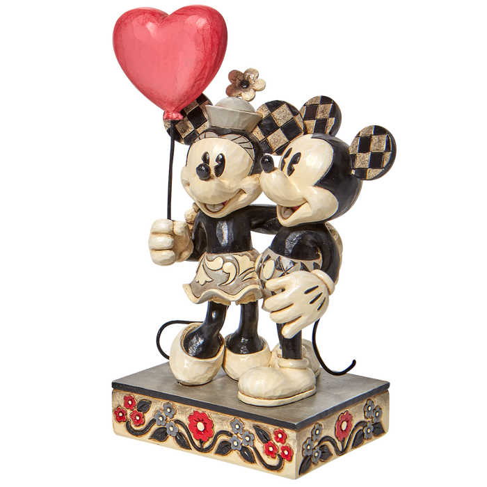 Mickey and Minnie Heart Balloon by Jim Shore