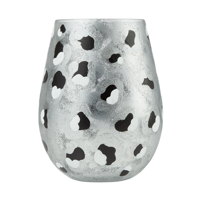 Snow Leopard Lolita Stemless Wine Glass