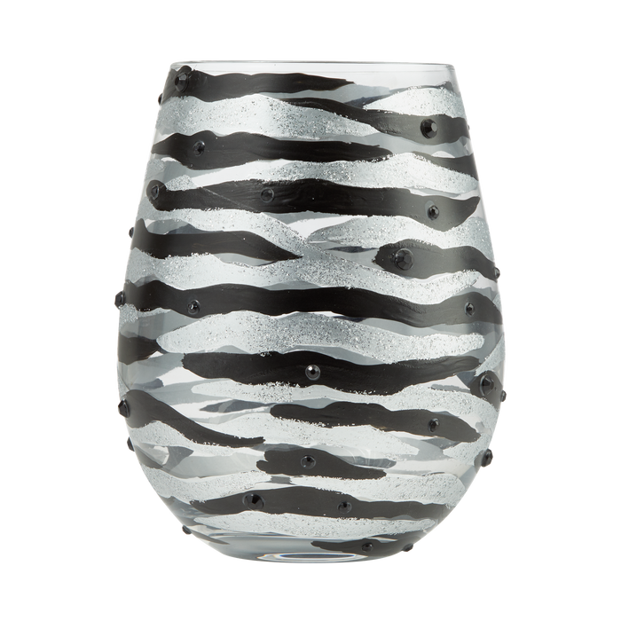 Sophisticated Safari Lolita Stemless Wine Glass