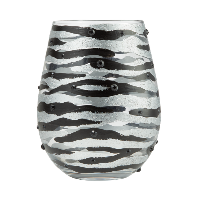 Sophisticated Safari Lolita Stemless Wine Glass