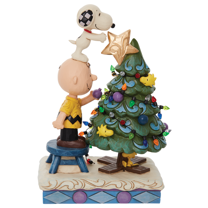 Charlie Brown & Snoopy Decorate by Jim Shore