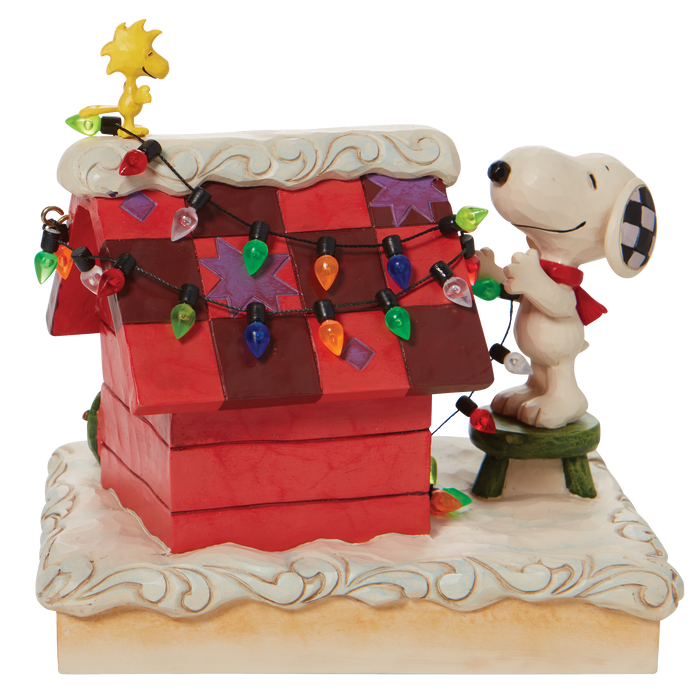 Snoopy with WoodStock Decorating Dog by Jim Shore