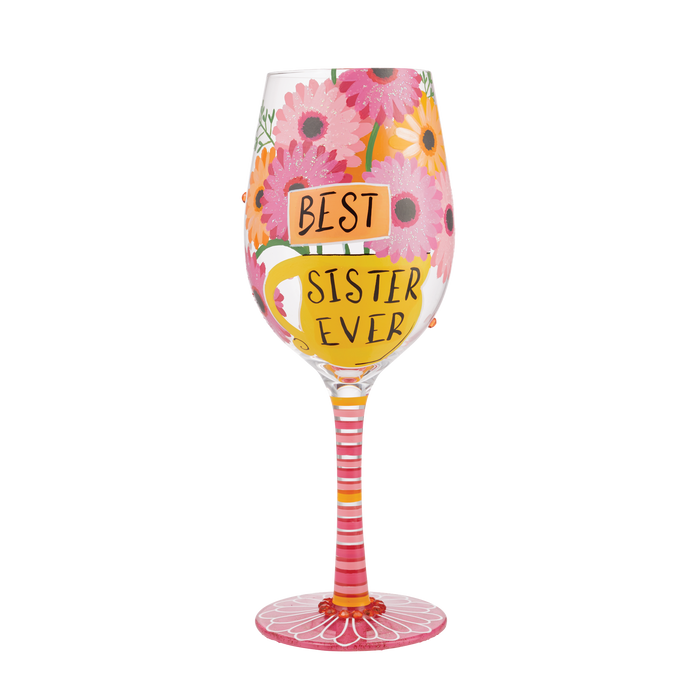 Best Sister Ever Lolita Wine Glass 6010660