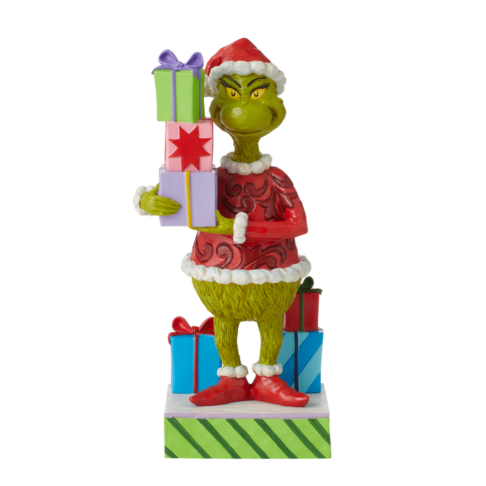 Grinch Holding Presents by Jim Shore