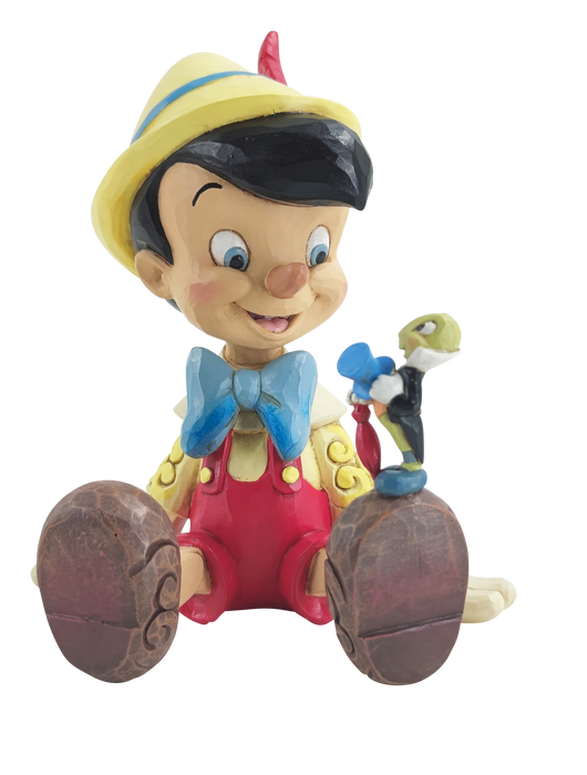 Disney Pinocchio & Jiminy Sitting by Jim Shore