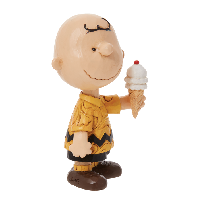 Mini Charlie Brown with Ice Cream by Jim Shore