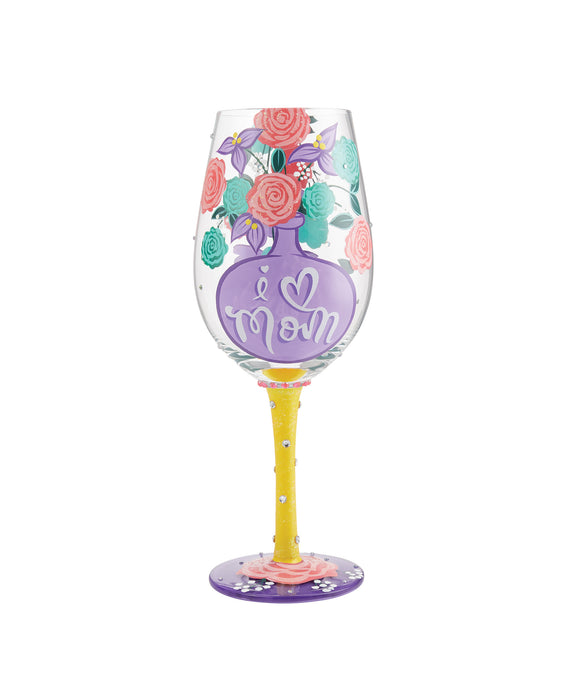 Lolita Bride and Groom Artisan Made Hand Painted Wine Glass Set - Designs  by Lolita