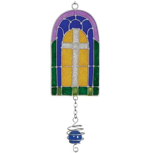 Cross Windows Wireworks™ Garden Chime with Blue Marbles Carson 61261