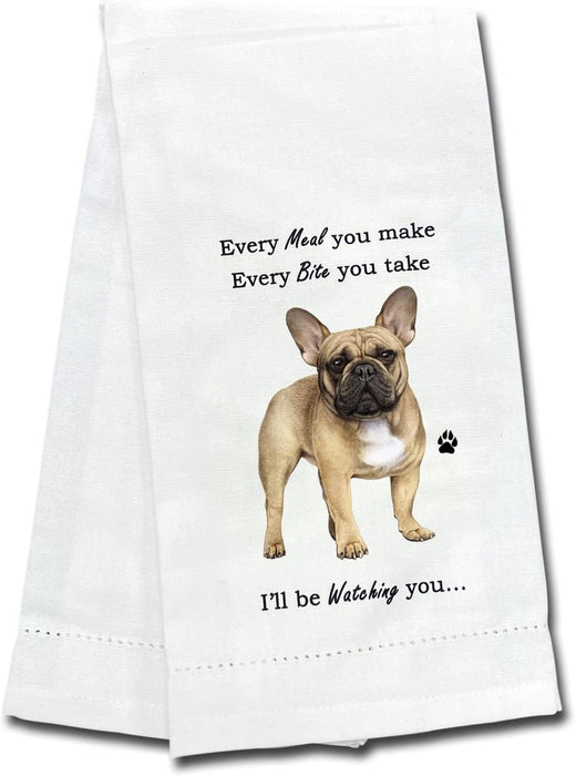 2-PK New Truly Lou Reverse to Cotton Terrry Kitchen Towels Dogs