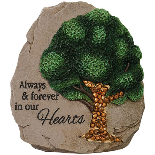 "Always & Forever" Beadworks Memorial Message Stone
