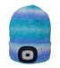 LED Cassie Ombre Beanie Hat blue turquoise