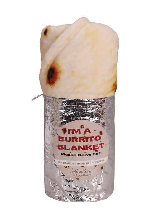 Round Burrito Velvety Fleece Blanket