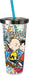 Peanuts Glitter Filled Acrylic Tumbler with Straw