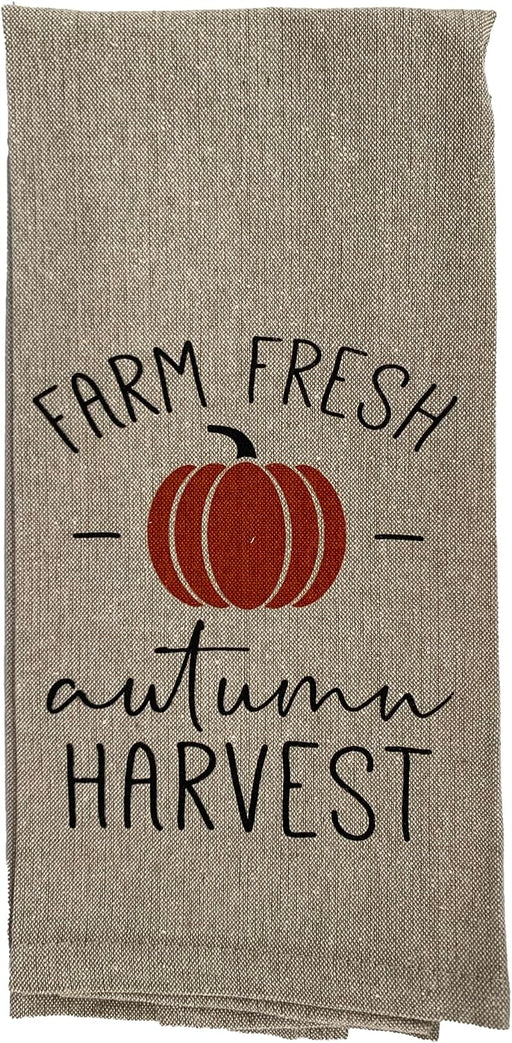 farm fresh autumn tea towel