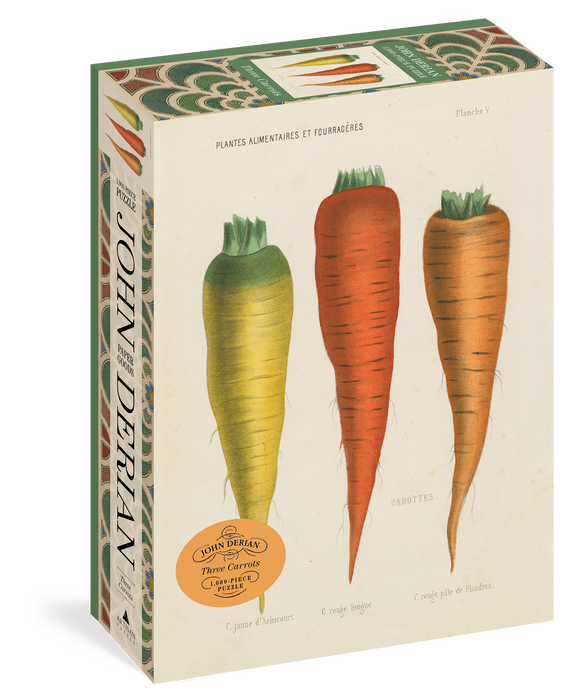 John Derian Paper Goods: Three Carrots 1000 Piece Jigsaw Puzzle