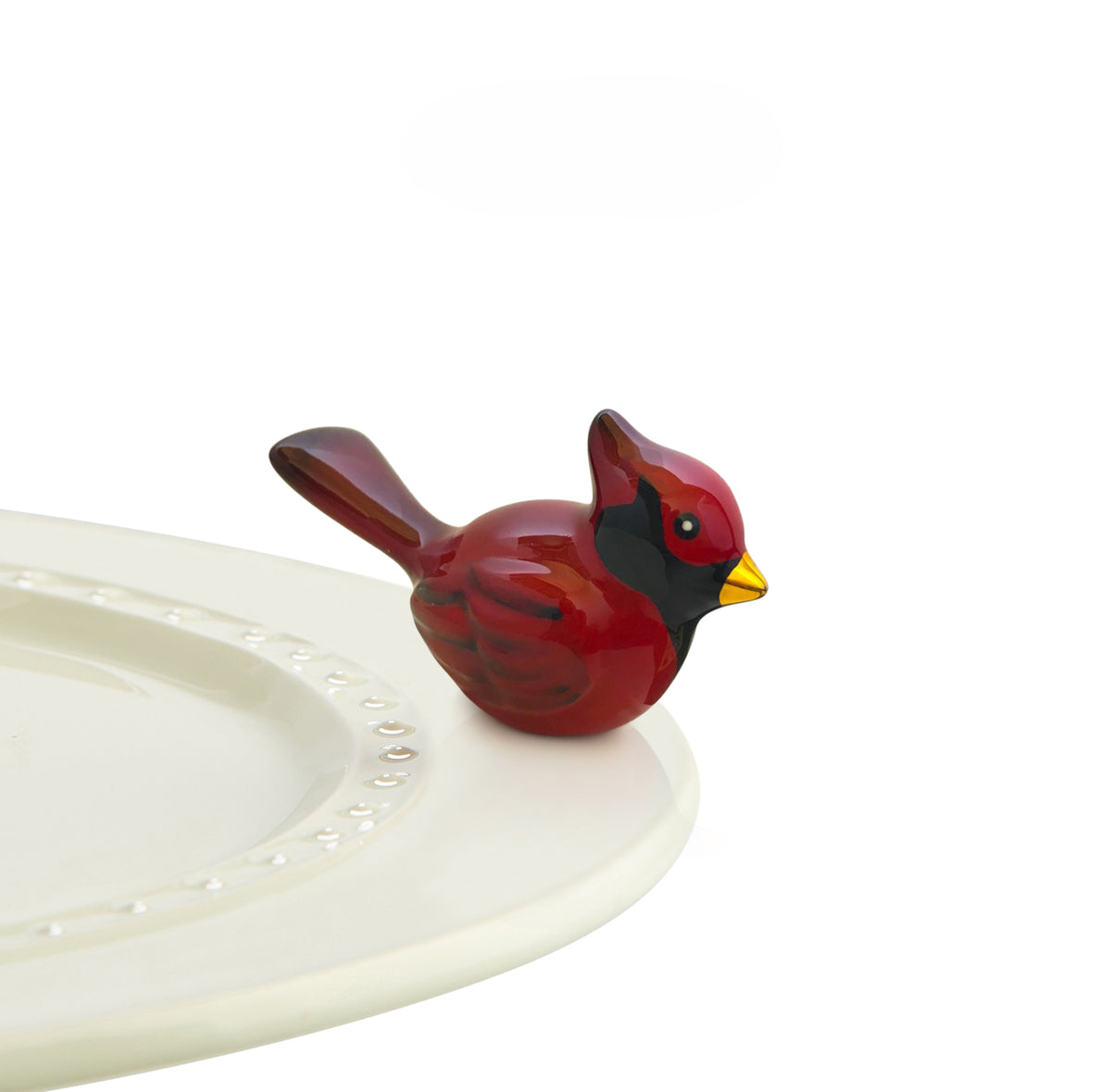 Nora Fleming winter songbird Cardinal Mini — Trudy's Hallmark