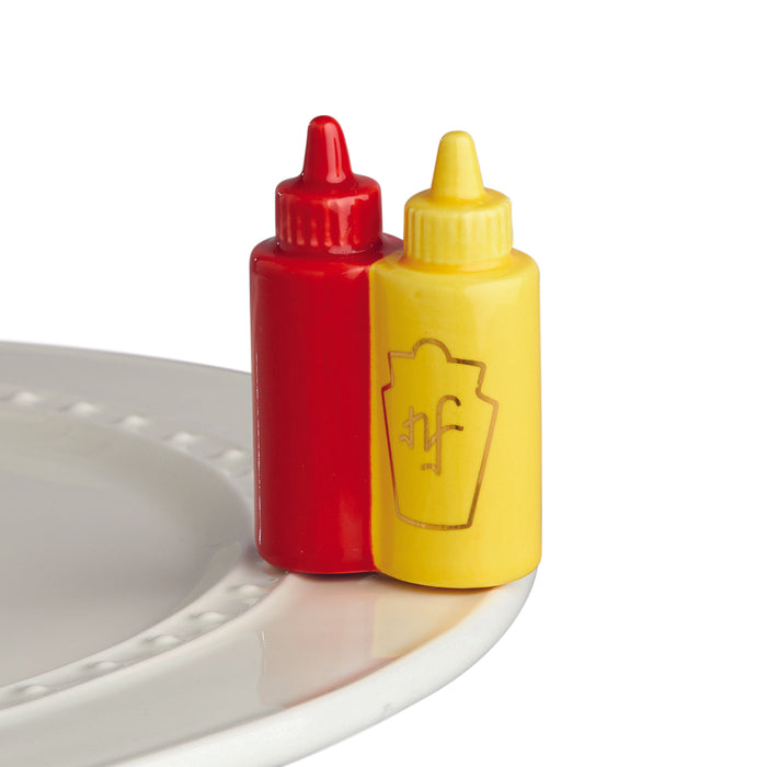 Nora Fleming main squeeze Ketchup & Mustard Mini